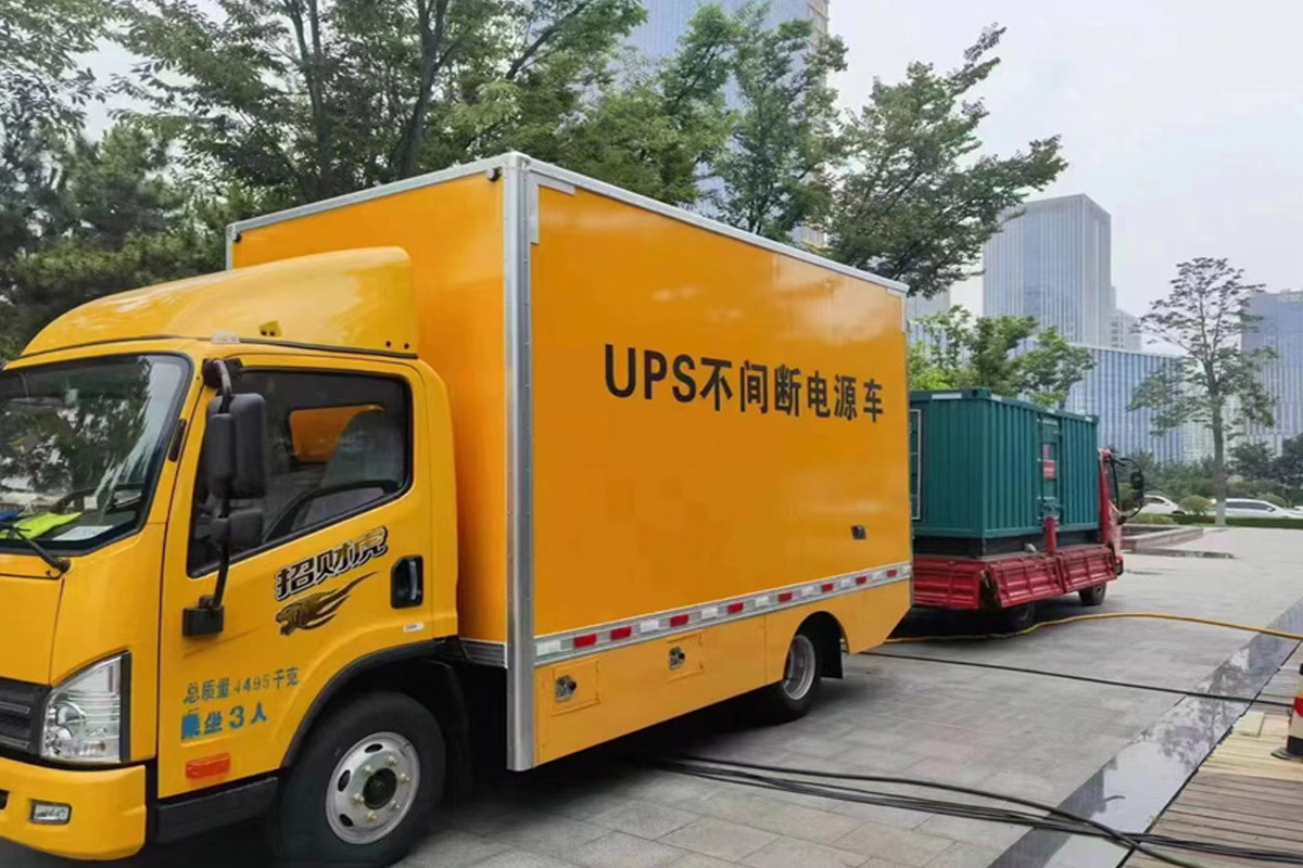 东至发电机租赁施工现场